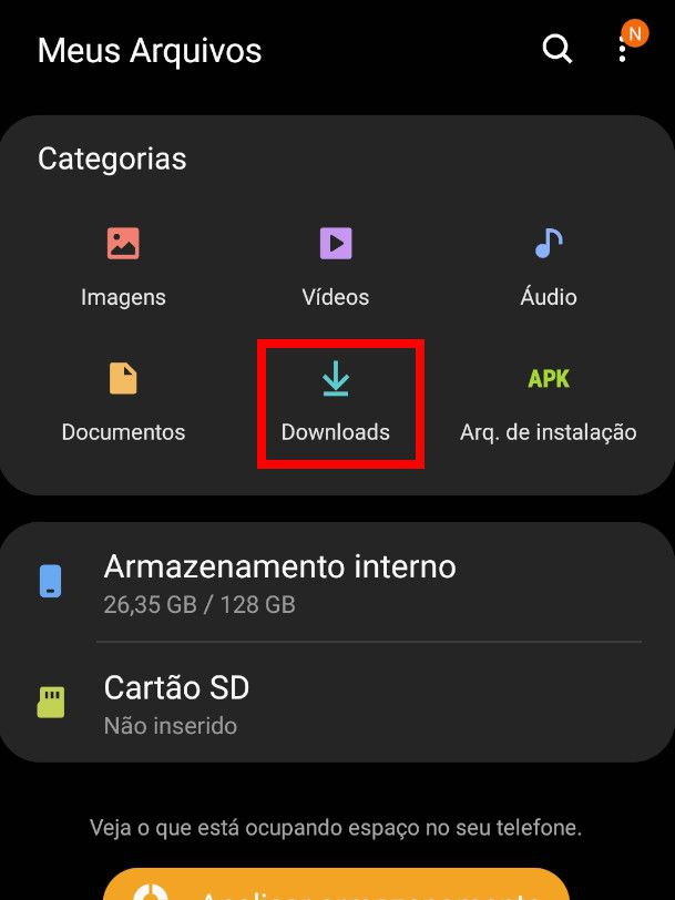 Abrindo o APK baixado